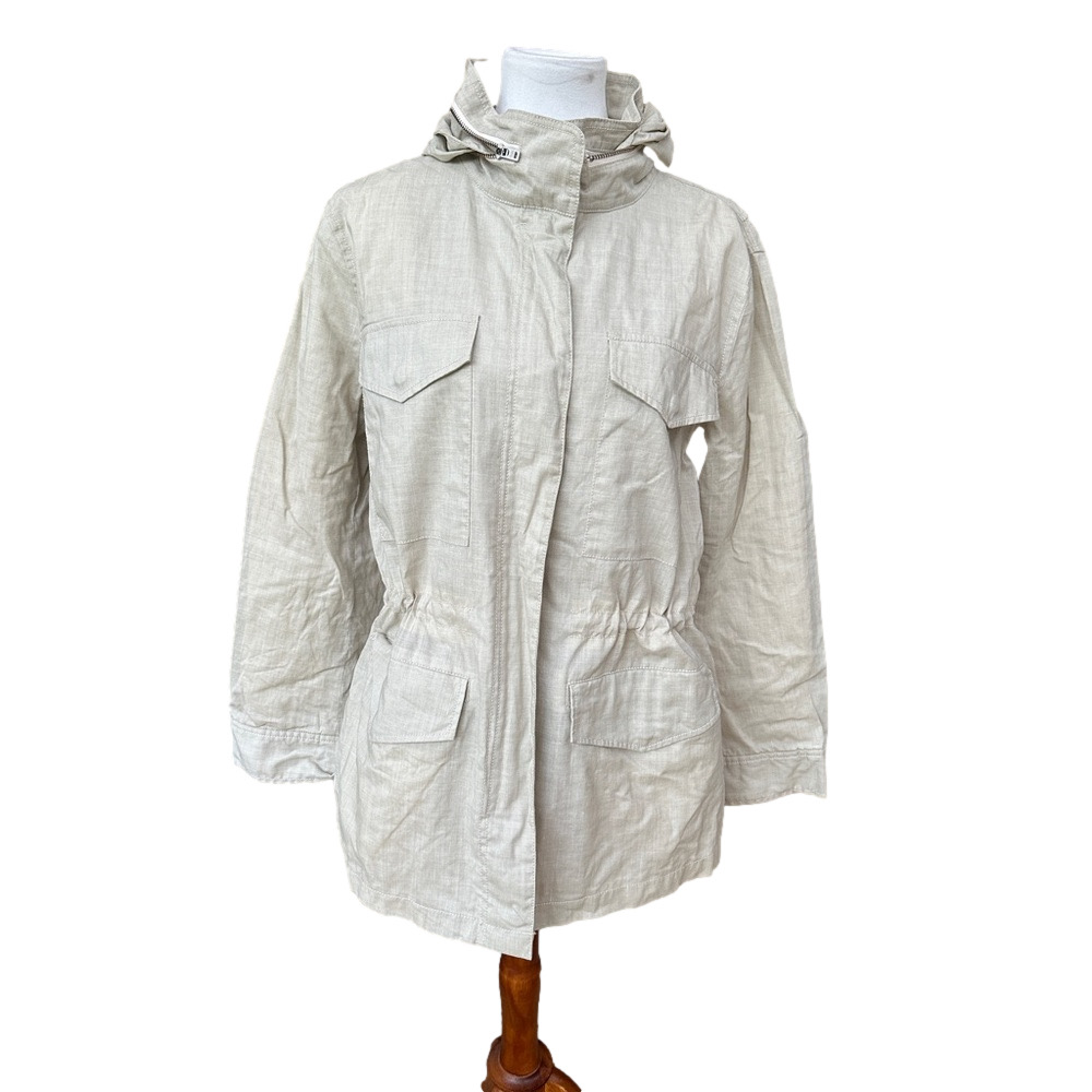 Madewell Rain Utility Jacket Cream/Tan  Size L